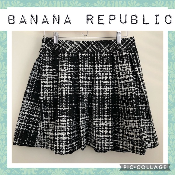Jupe Plissée Banana Republic - Taille 6 Femme - Couleur Marine - Occasion Très Bon état